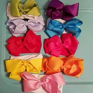 9 pieces of baby headbands